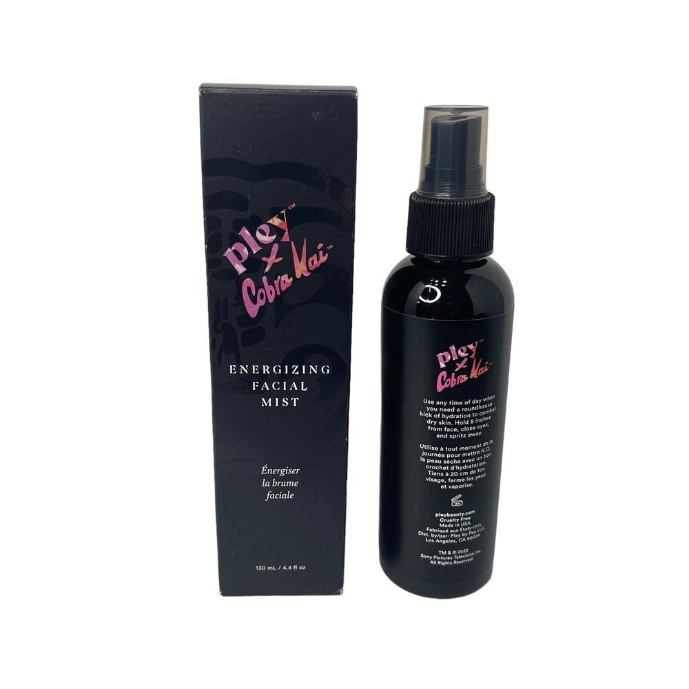 Pley‎ Beauty X Cobra Kai Energizing Facial Mist 4.4oz Makeup Skincare